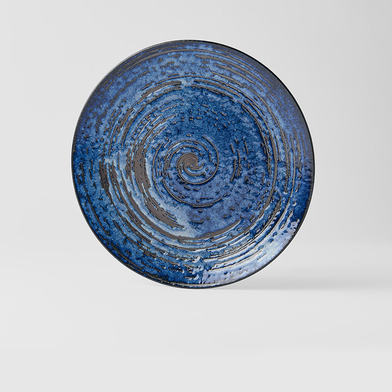 Dinner Plate 28cm Copper Swirl Glaze
