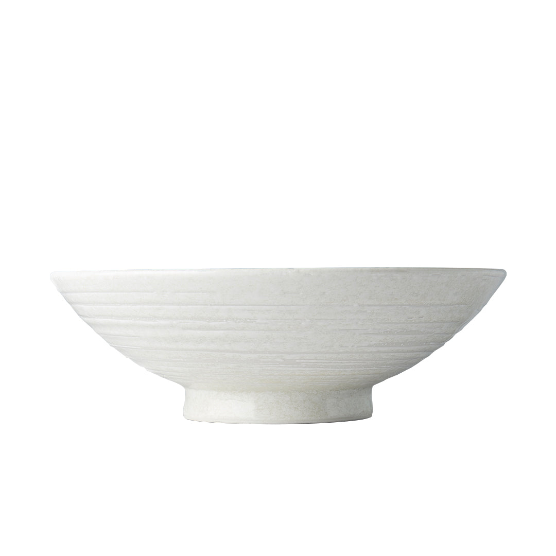 Ramen Bowl 24.5cm White Star Glaze