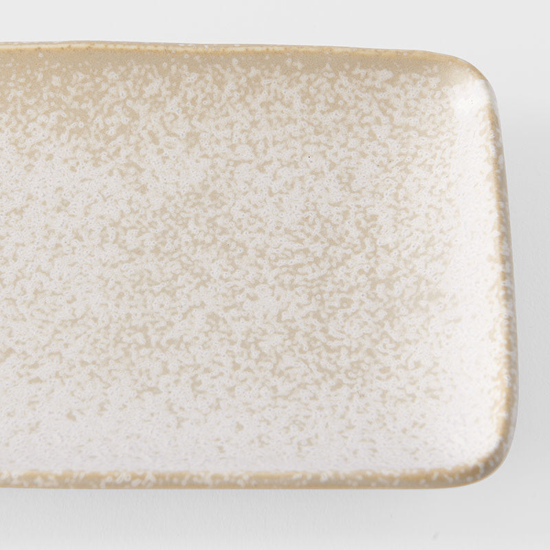 Plate Rectangular 29.5cm White Fade Glaze