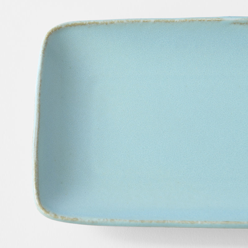 Sashimi Plate 29cm Soda Blue Glaze