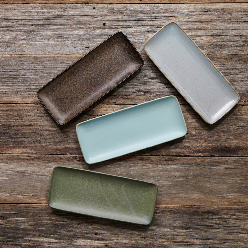 Sashimi Plate 29cm Soda Blue Glaze