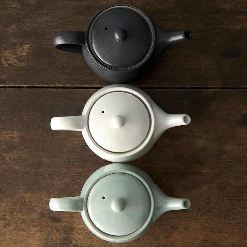 Teapot 400ml Matte White Glaze