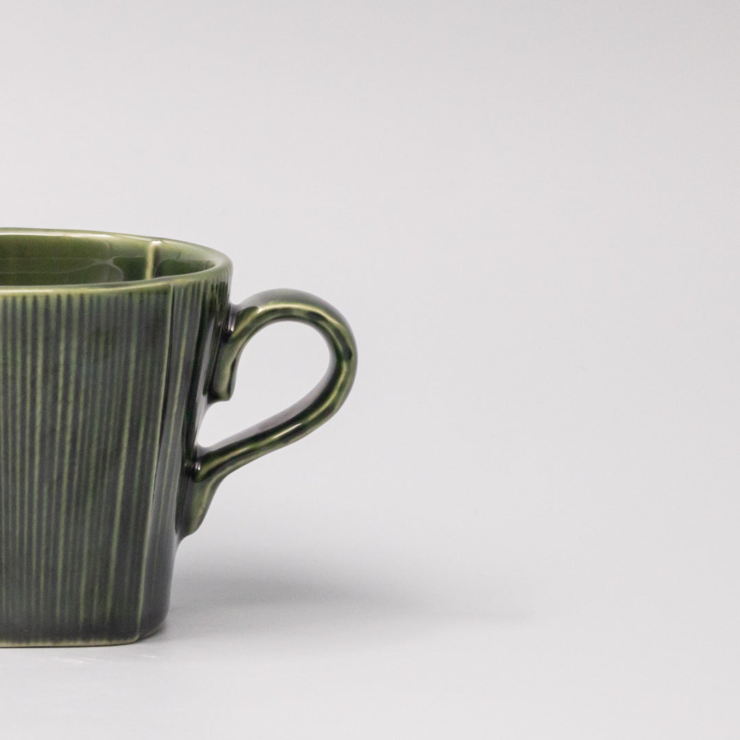 Mug 180ml Reeded Oribe Glaze