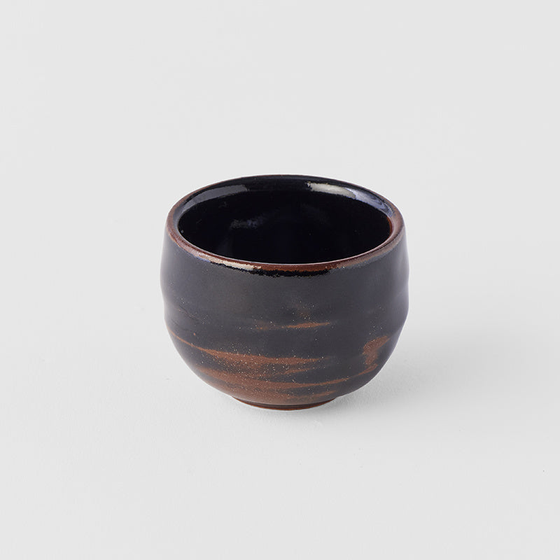 Sake Cup Ochoko 40ml Tenmokku Black Glaze