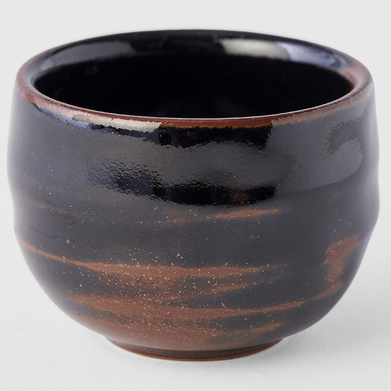 Sake Cup Ochoko 40ml Tenmokku Black Glaze
