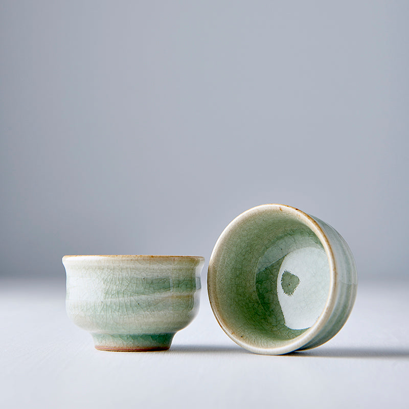Sake Cup 35ml Celadon Glaze