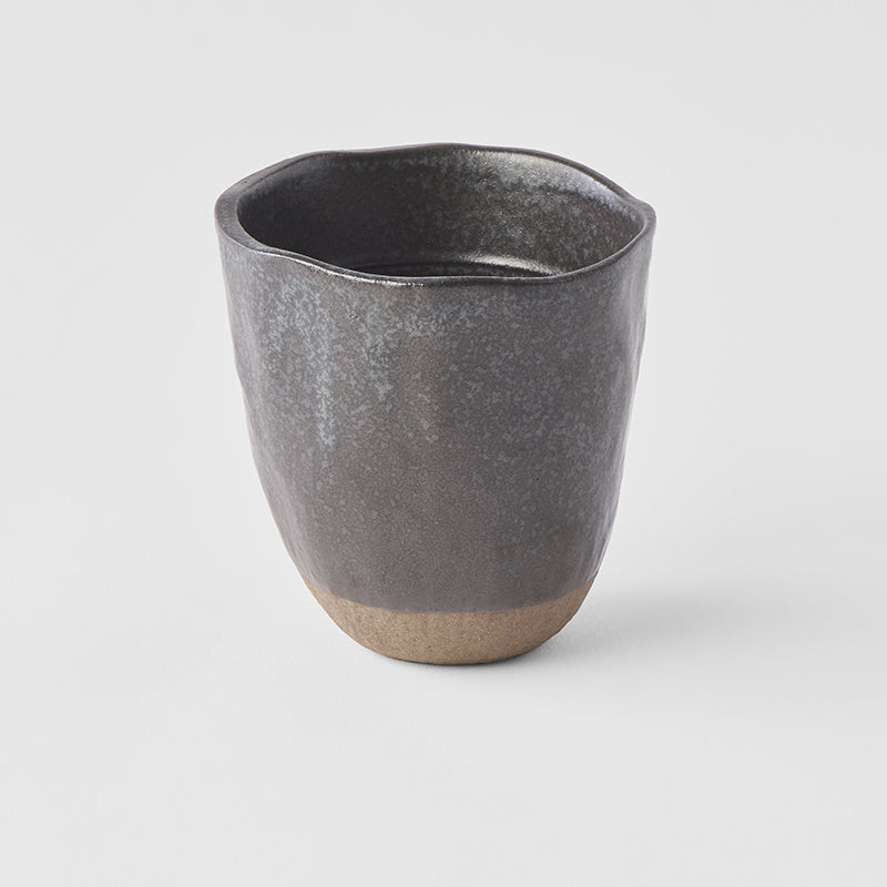 Lopsided Mug 275ml Black &amp; Bisque Glaze