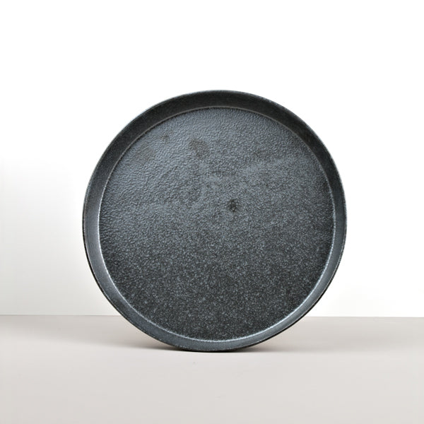 Plate High Rim 25cm Craft Black Design