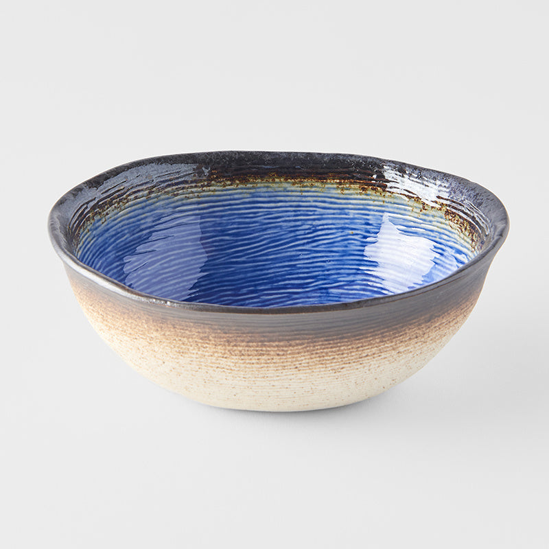 Bowl Oval 17x13cm Cobalt Blue Glaze