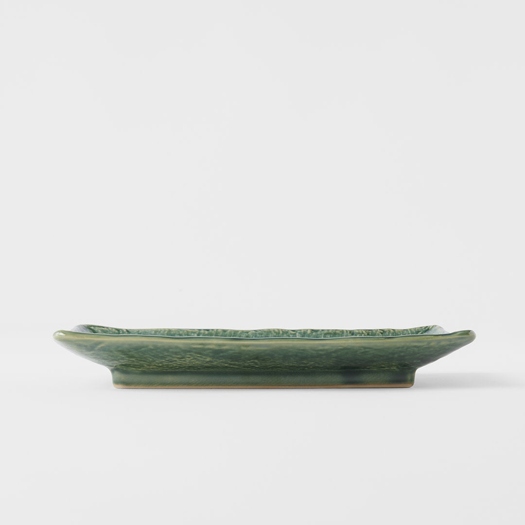Sushi Plate 21cm Oribe Green Glaze