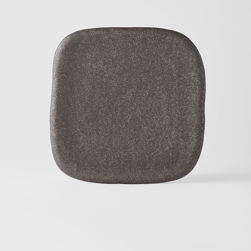 Plate Square 19cm Stone Slab Design