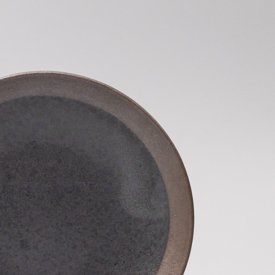 Saucer Bisque Edge 15cm Black