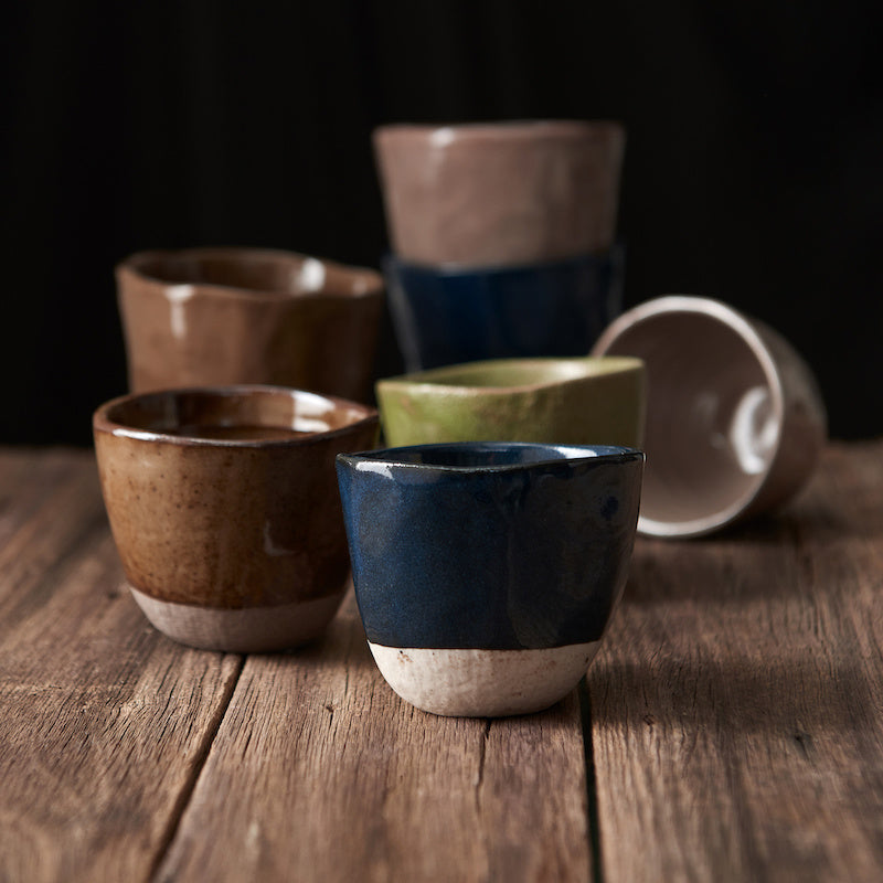 Lopsided Mug 275ml Tomei Blue Glaze