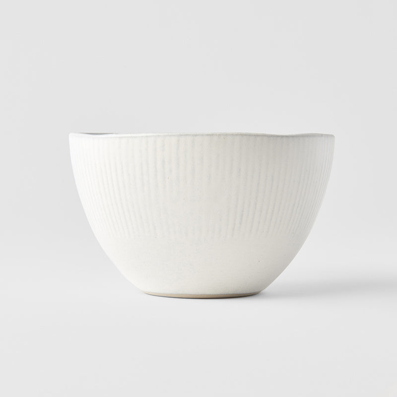 Deep Bowl 13.5cm Snow Leaf Glaze