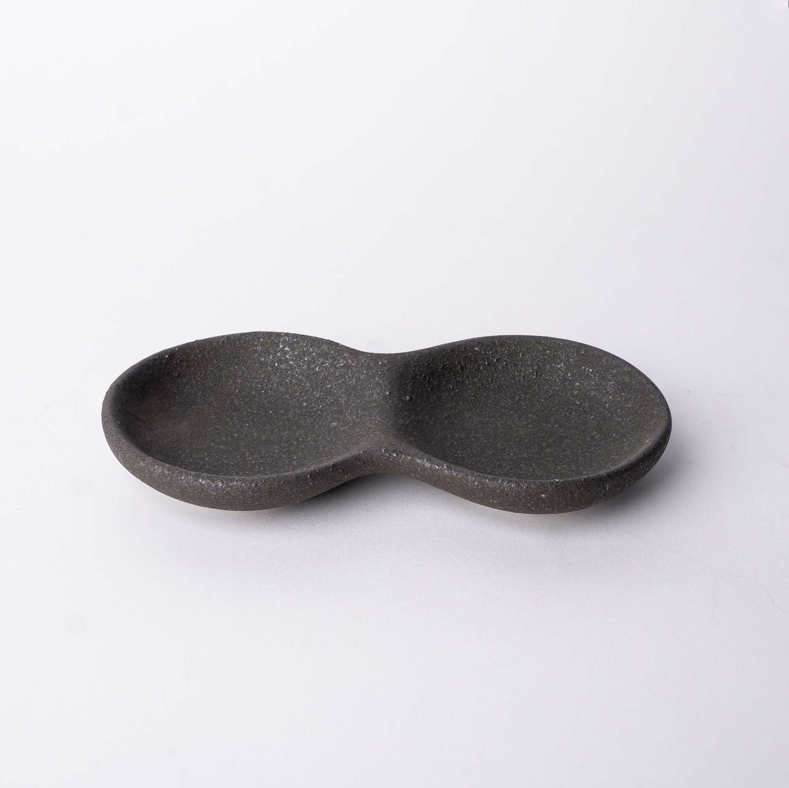 Double Sauce Dish 15.5cm Stone Slab Design