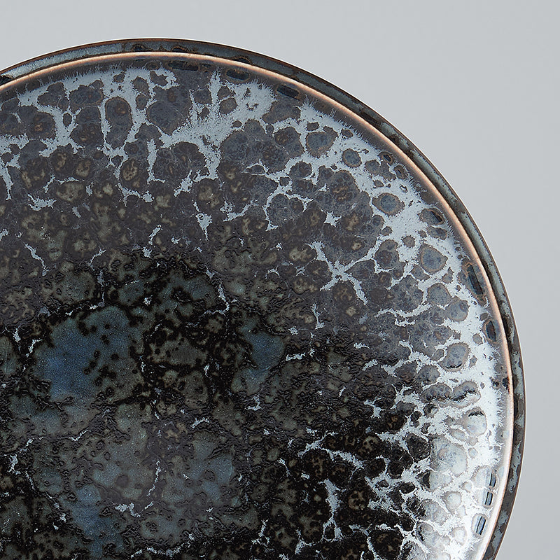 Tapas Plate 17cm Black Pearl Glaze