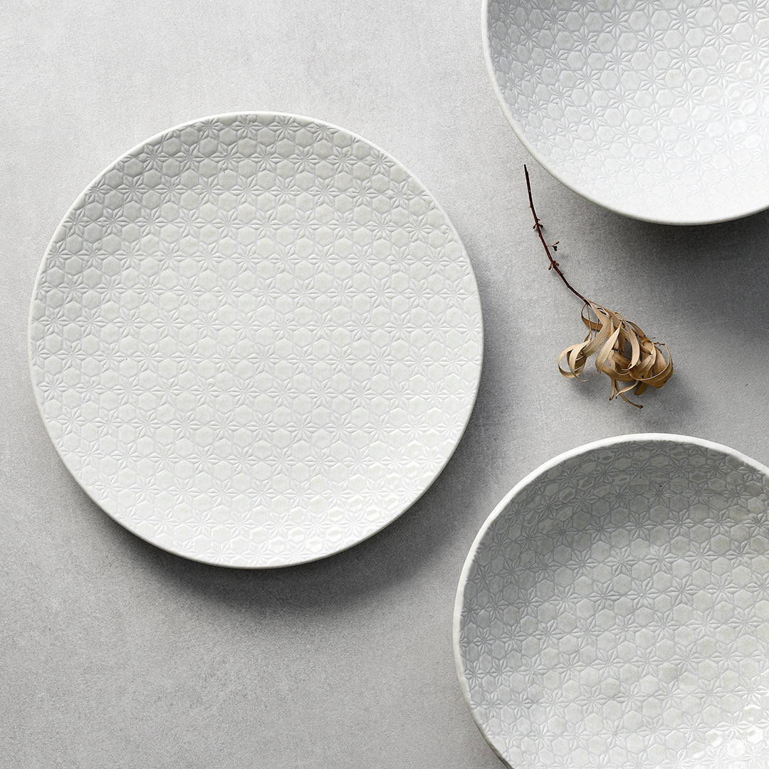 Tapas Plate 17cm White Star Glaze