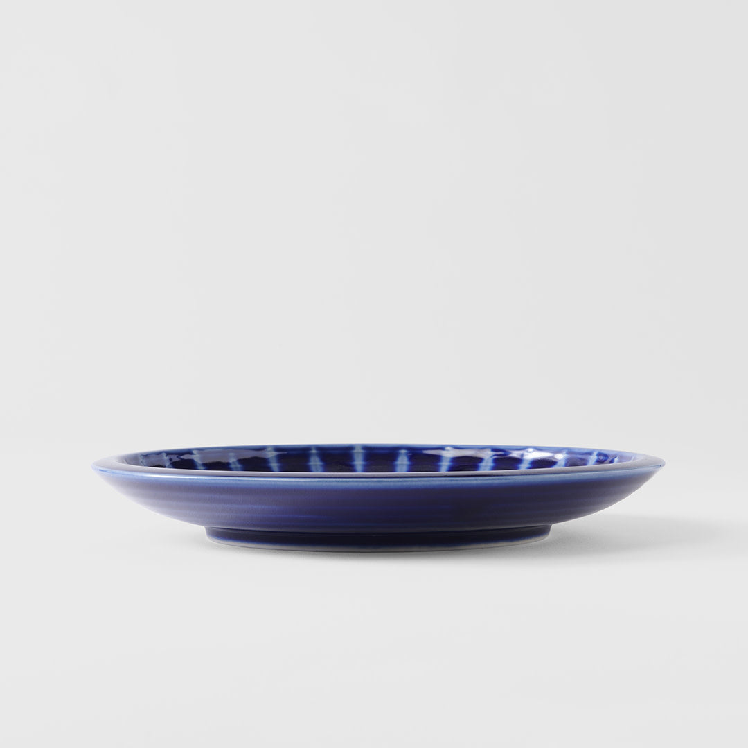 Dinner Plate 26cm Cobalt Rays Glaze