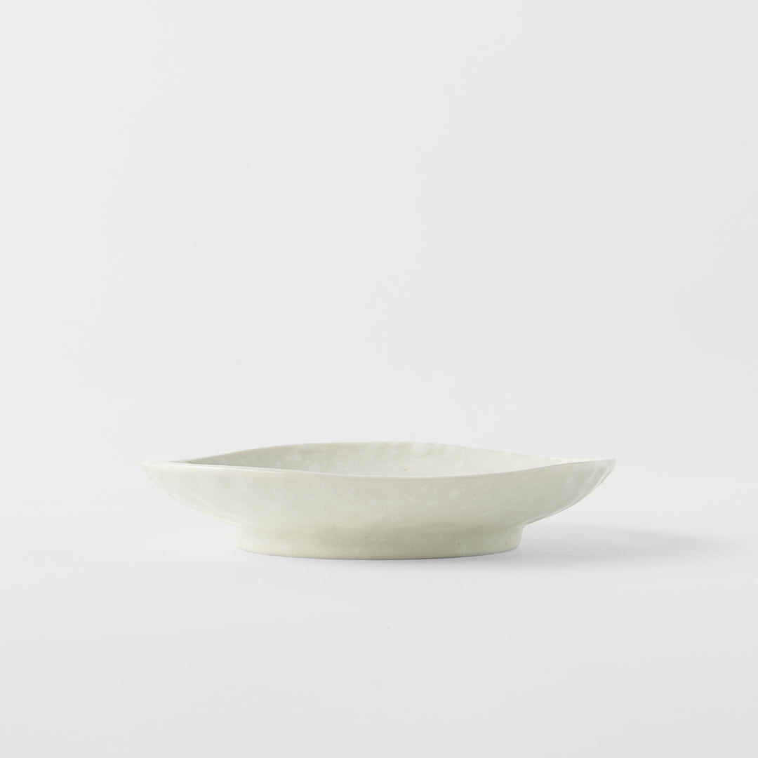 Saucer Organic Shape 13.5cm Kanso Soft White Glaze