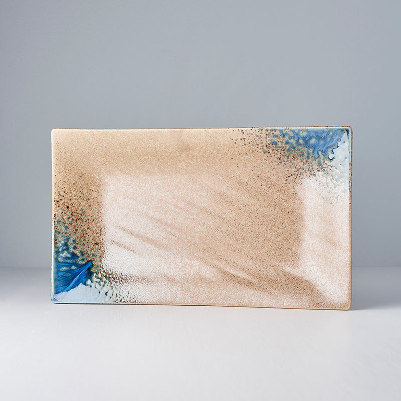 Platter Rectangular 33cm Earth &amp; Sky Glaze