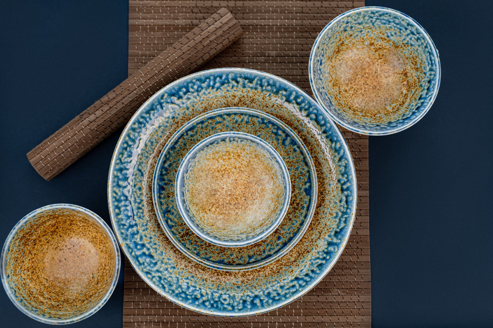 Serving Bowl 28cm Earth & Sky Glaze