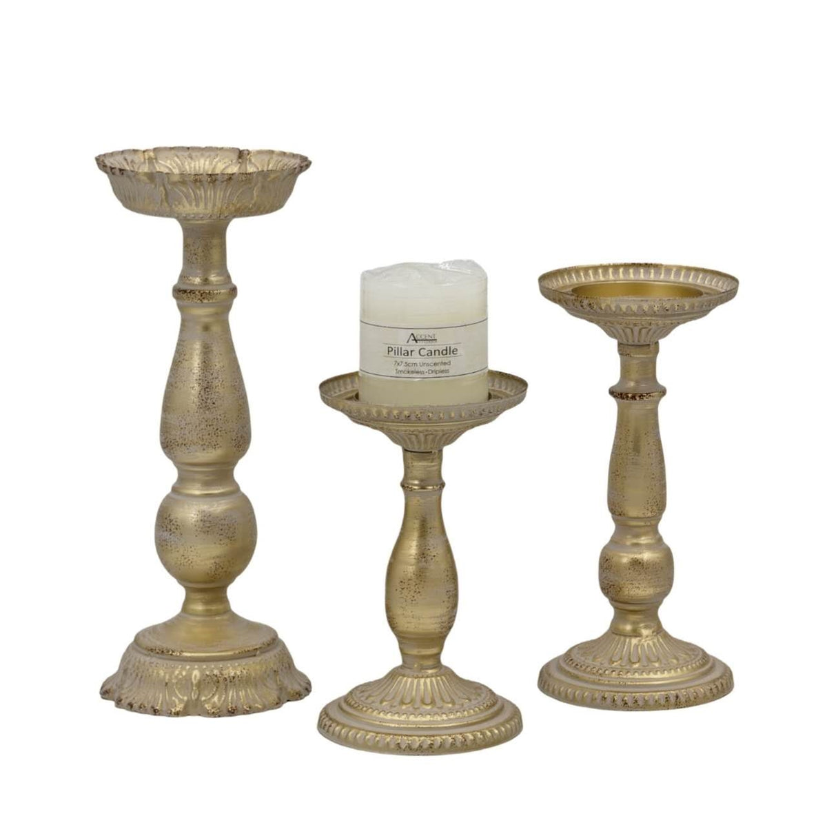 Pedestal Decorative Candle Holder 18cm