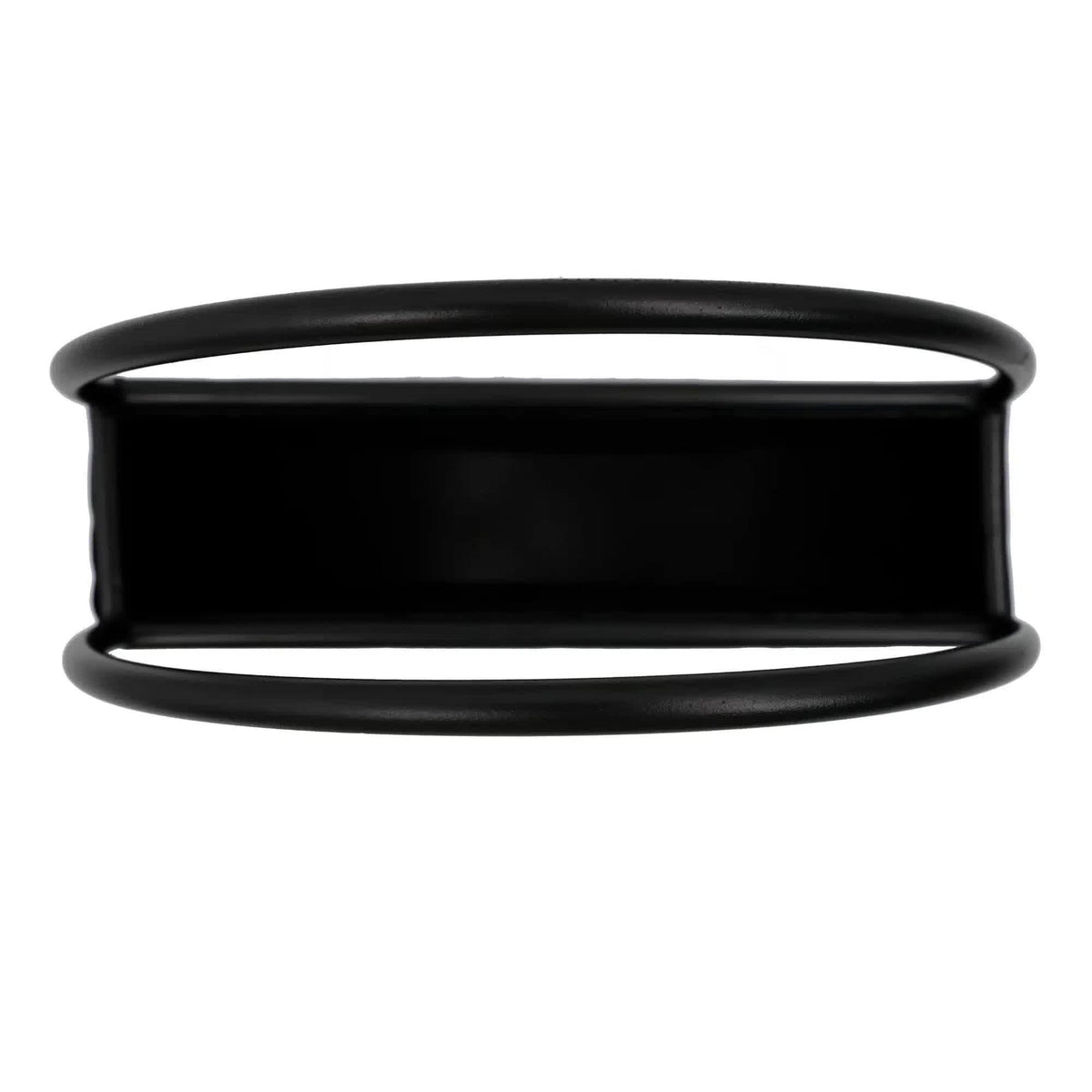 Premium Floating Half Moon / Semi Circle Metal Wall Planter | Onyx Black 35cm