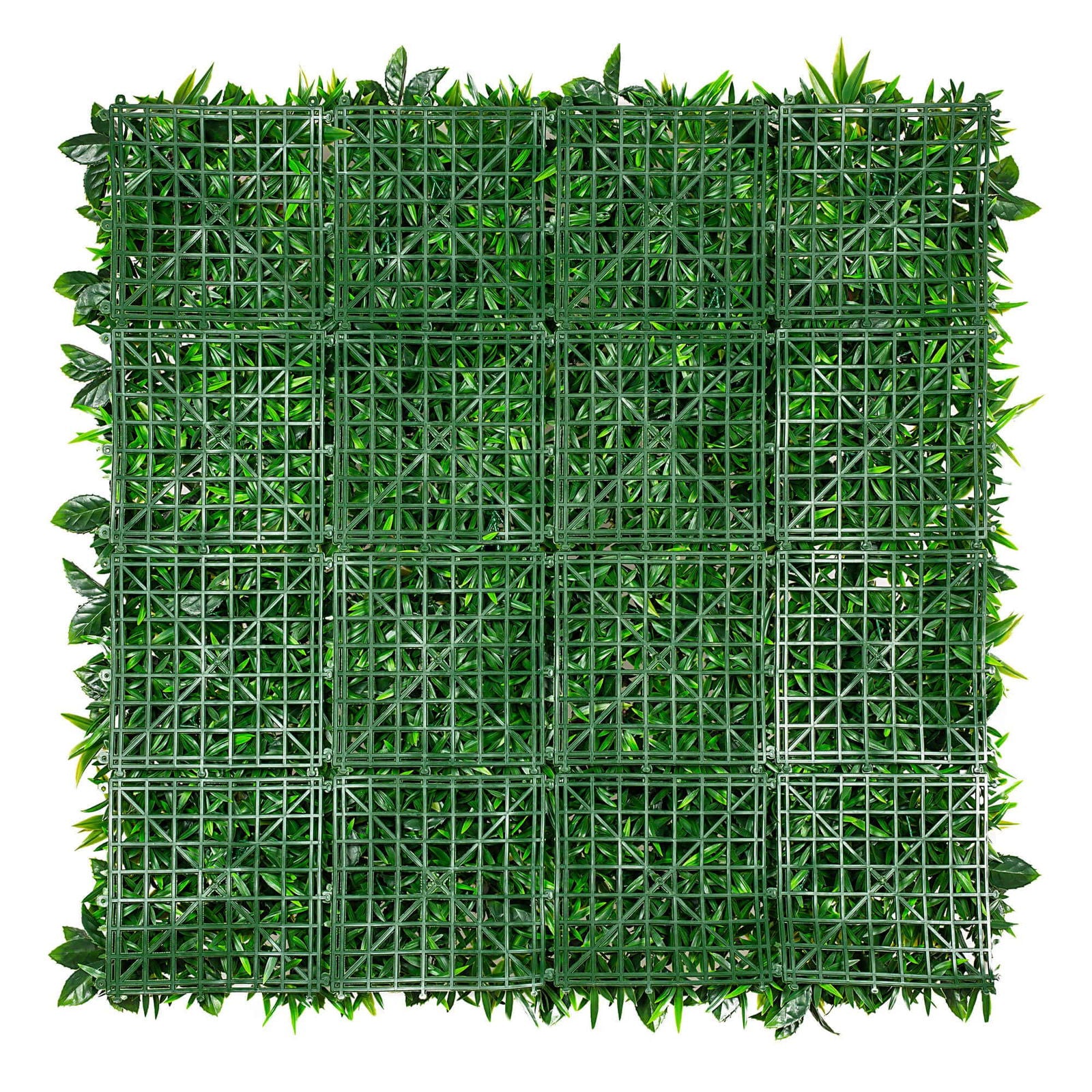 Luxury Snowy White Vertical Garden / Green Wall UV Resistant 100cm x 100cm