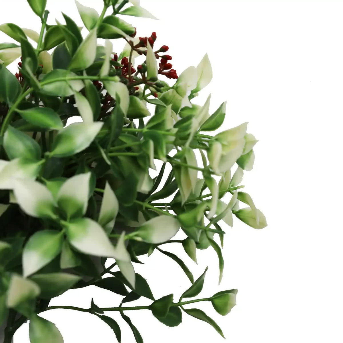 Artificial Flowering Holly Plant Stem UV Resistant 26cm