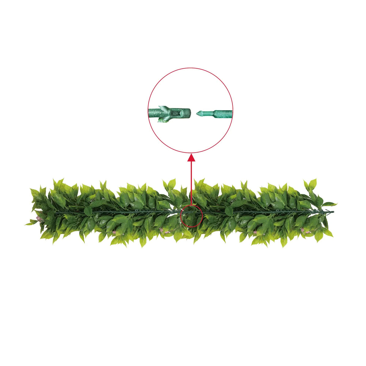 Artificial Extendable Hanging Pink Flowering Violet Garland UV Resistant 55cm