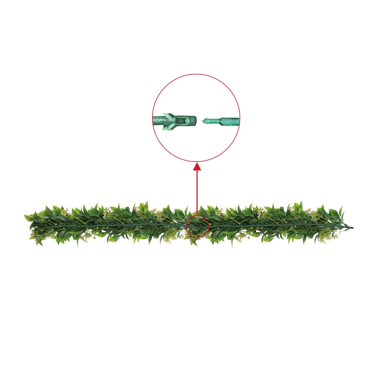 Artificial Extendable Hanging Flowering Star Jasmine Garland UV Resistant 55cm