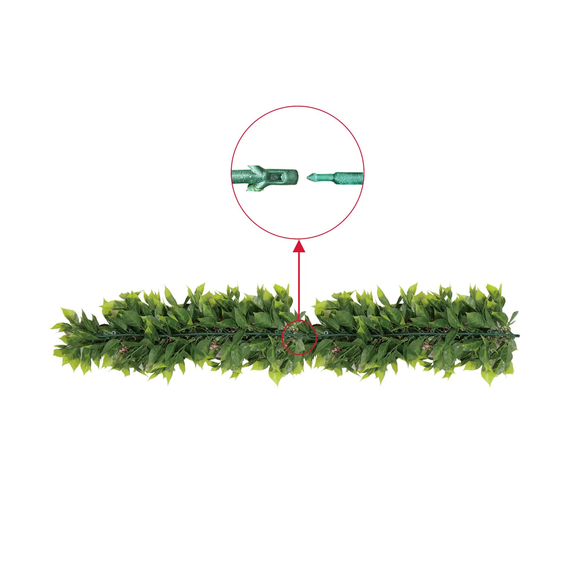 Artificial Extendable Hanging Flowering Pepperberry Garland UV Resistant 55cm
