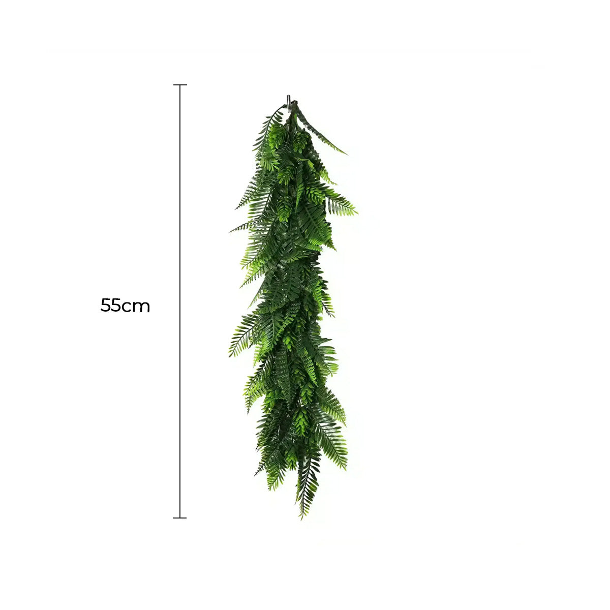Artificial Extendable Hanging Bracken Fern Garland UV Resistant 55cm