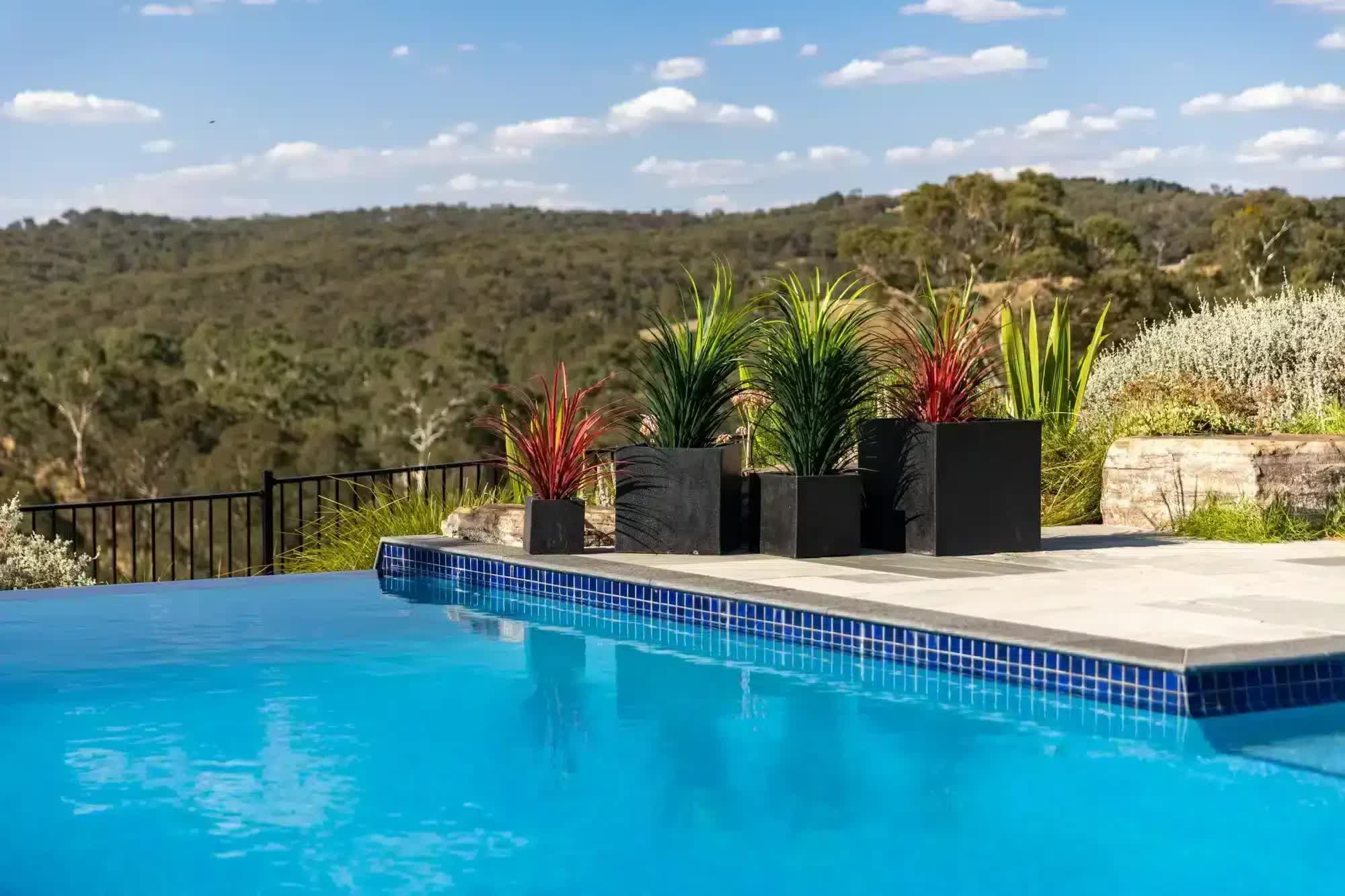 Modern Black Terrazzo Square Planters (Set of 4) Bulk Set Savings