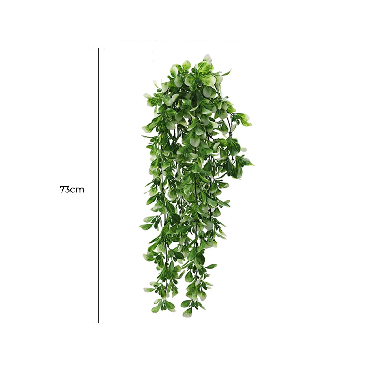 Artificial Mixed Green &amp; White Hanging Jasmine 73cm UV Resistant