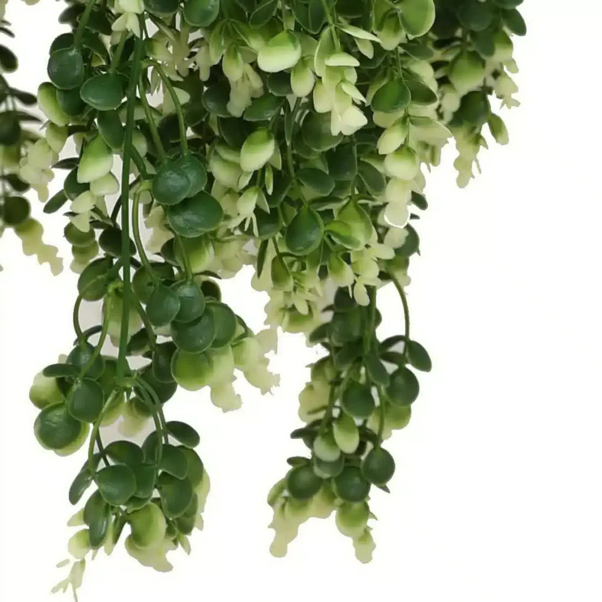 Artificial Spring Evergreen Hanging Basket UV Resistant 43cm