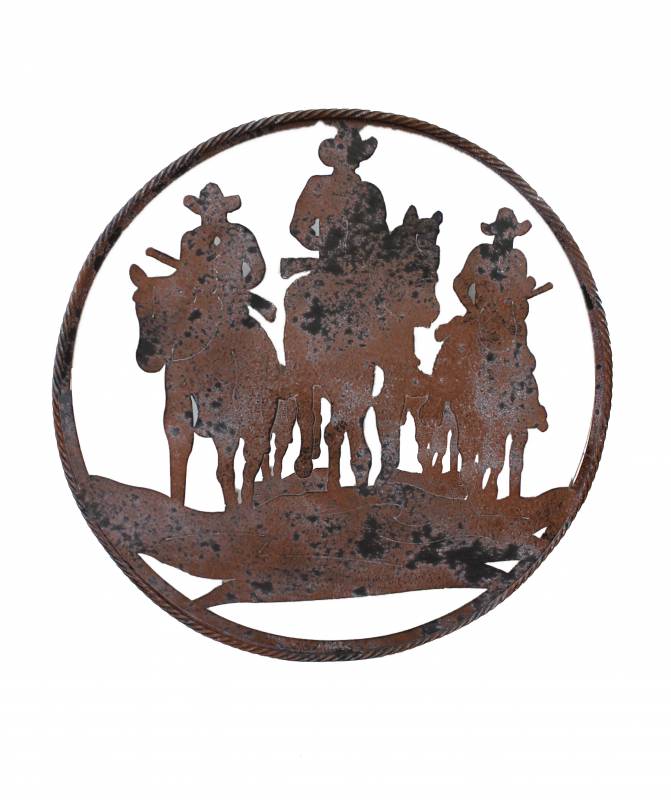 Wild West Metal Wall Art 60cm