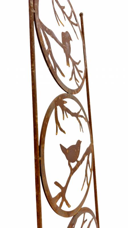Garden Birds Stake Wall Art 97cm