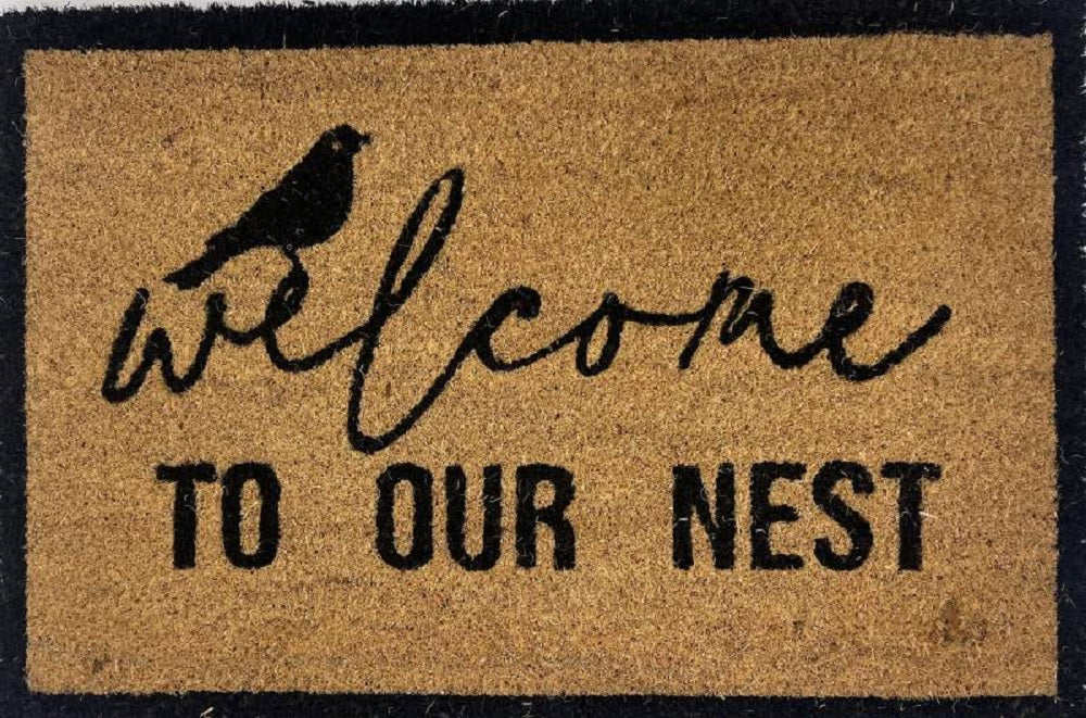 Welcome to Our Nest Doormat Door Mat 60x40cm