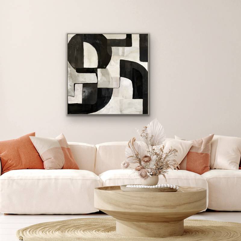 Domino Artwork Framed Wall Art B 80x80cm