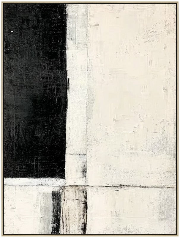 Black &amp; White Framed Artwork 120cm