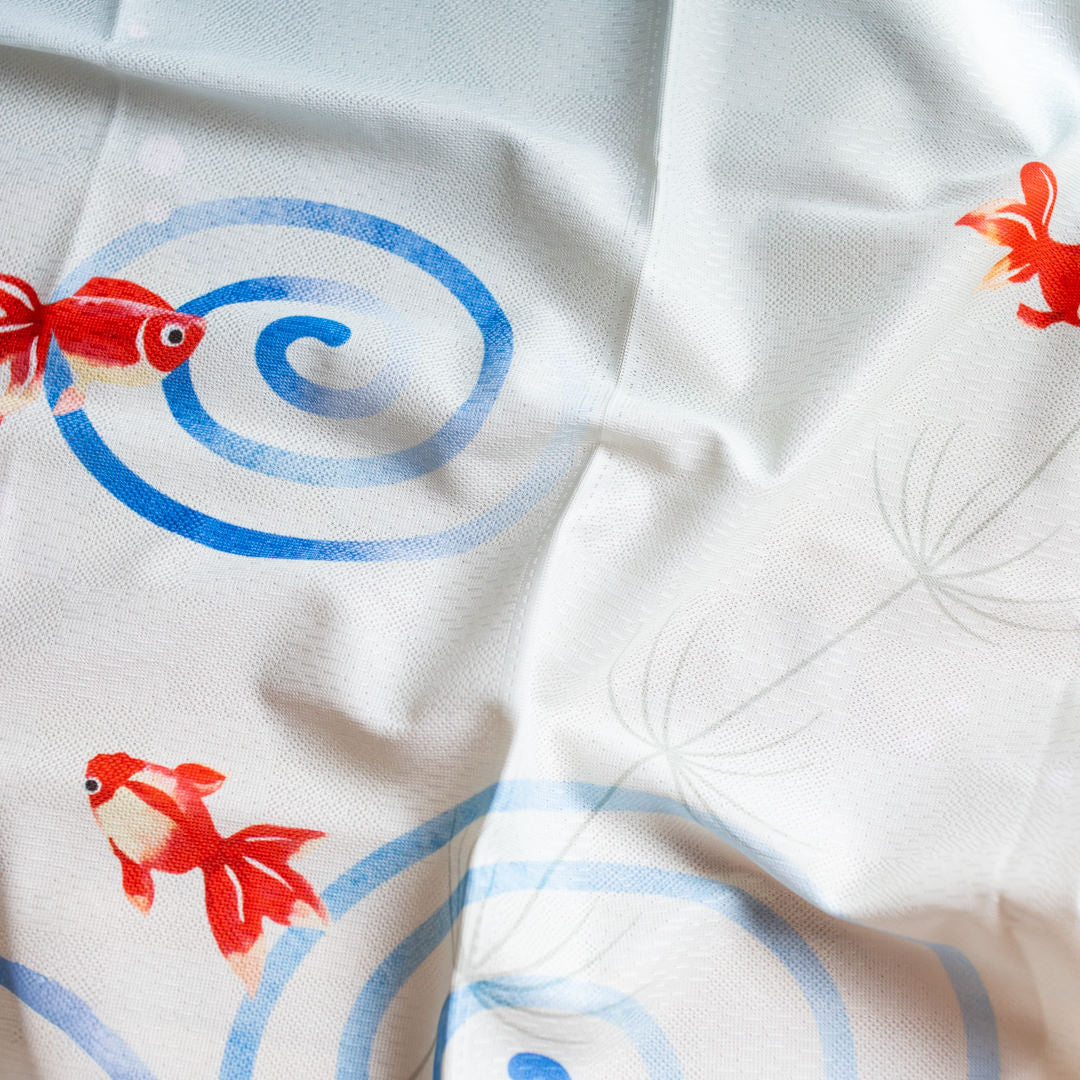 Noren Door Curtain Short 90cm Goldfish