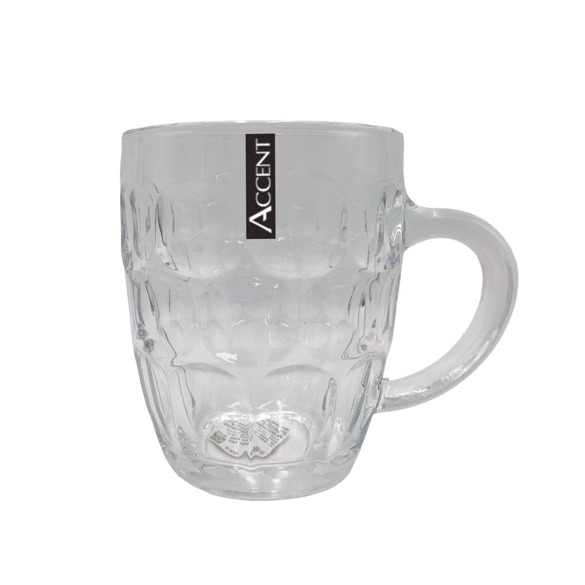bulk 24 Glass Dimple Beer Mug 560ml 12cm