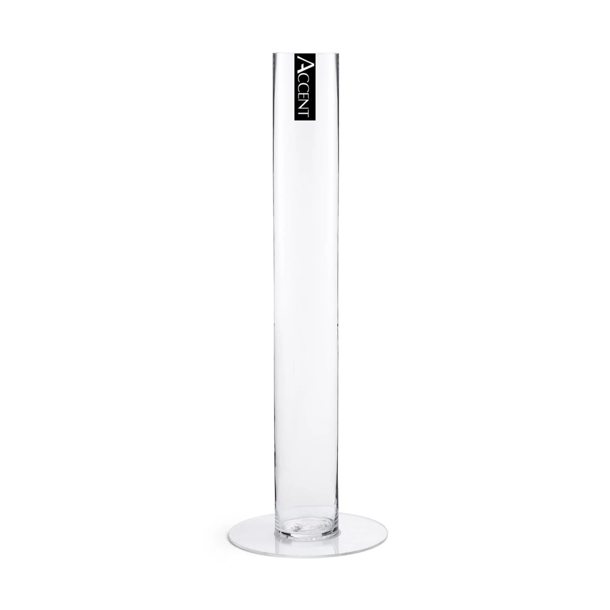 Bulk 24 Clear Slim Glass Vase With Base