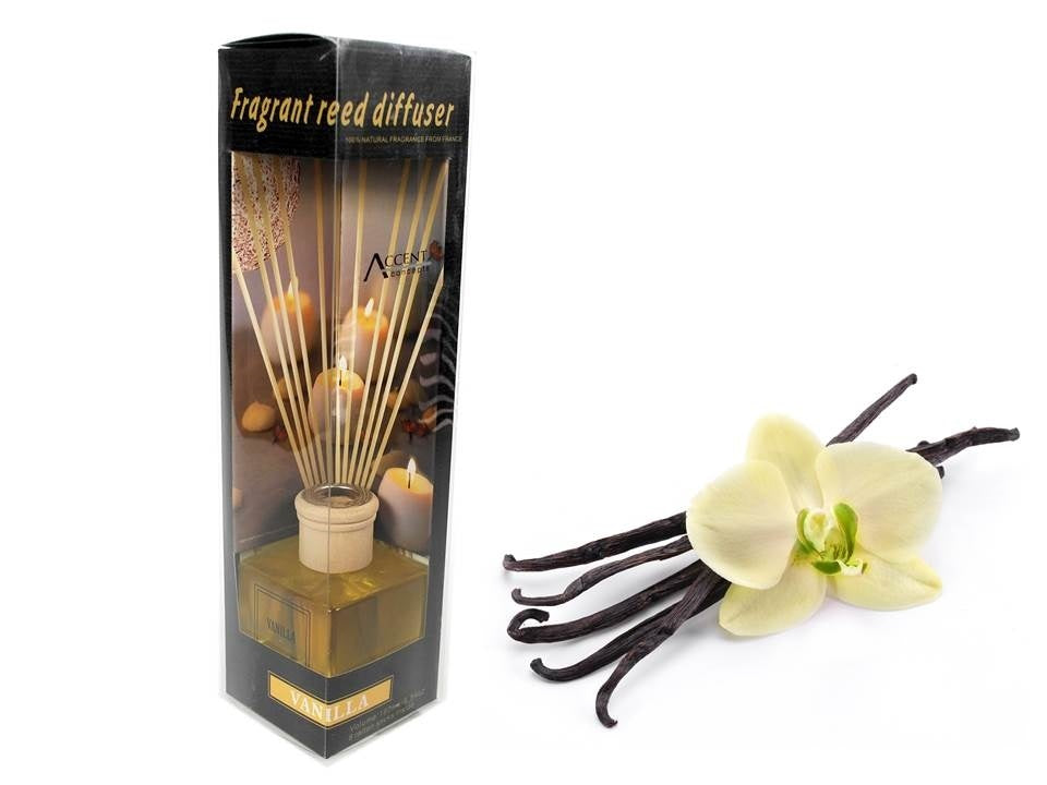 bulk 12 Fragrant Oil Diffuser Vanilla 160ml 12 Rattan Sticks