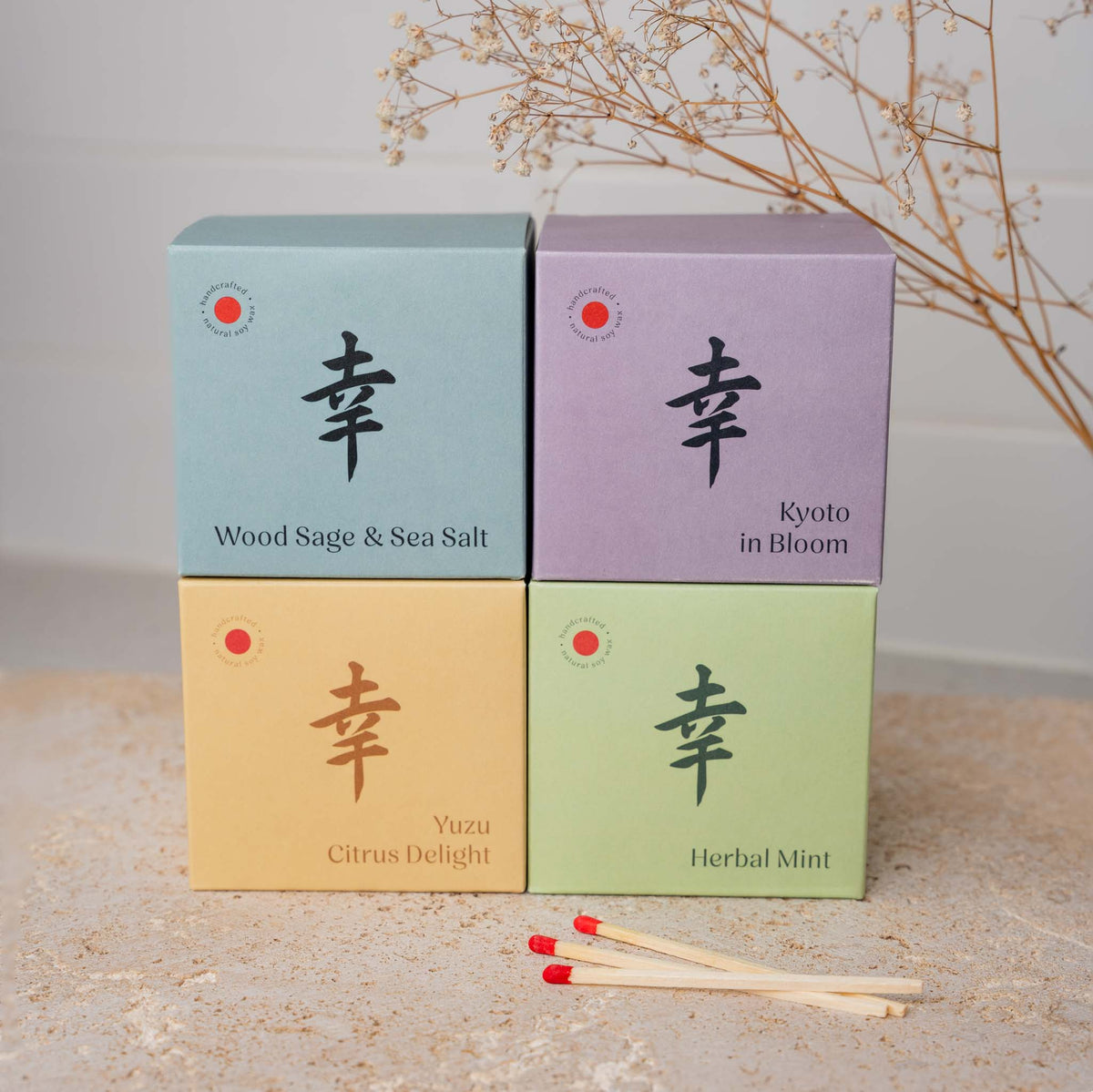 Candle Yuzu Citrus Blue Ceramic 180g