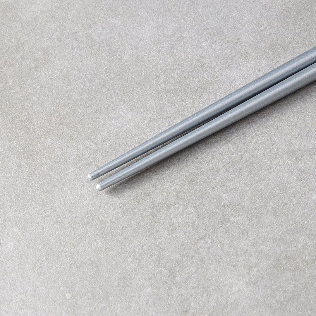 Chopsticks Lacquered Silver &amp; White