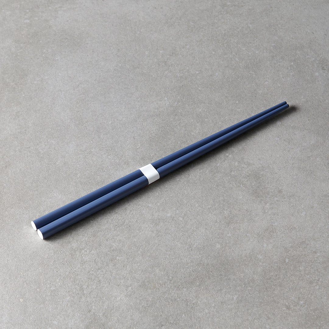 Chopsticks Lacquered Navy &amp; White