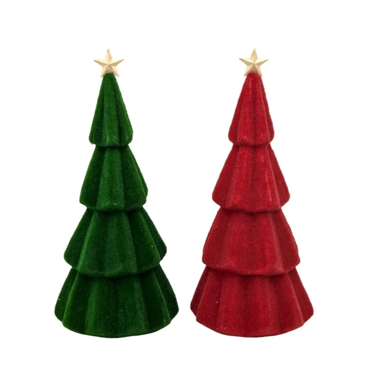 Bulk 6 Xmas Red&amp;green Tree 20x45cmh 2 Asst