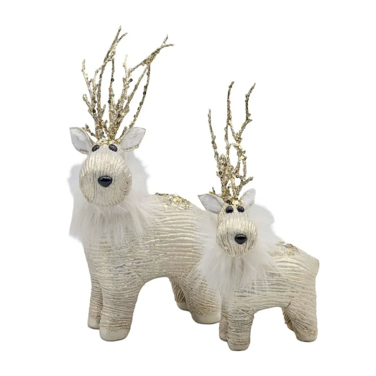 Bulk 8 Xmas Scarlet &amp; Sparkle Reindeer 30cm